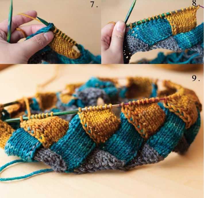 Энтерлак вязание спицами, техника пошагово для начинающих