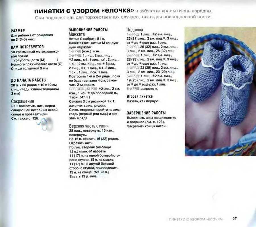 Вязание пинеток крючком для новорожденных с описанием, схемами и подробными инструкциями