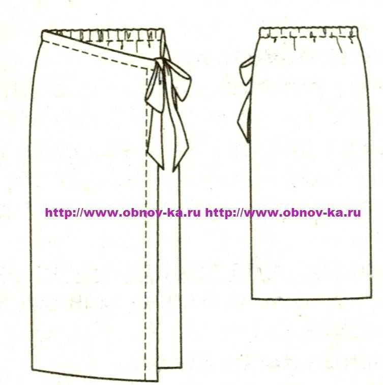 Красивые выкройки юбок с запахом: шьем самостоятельно