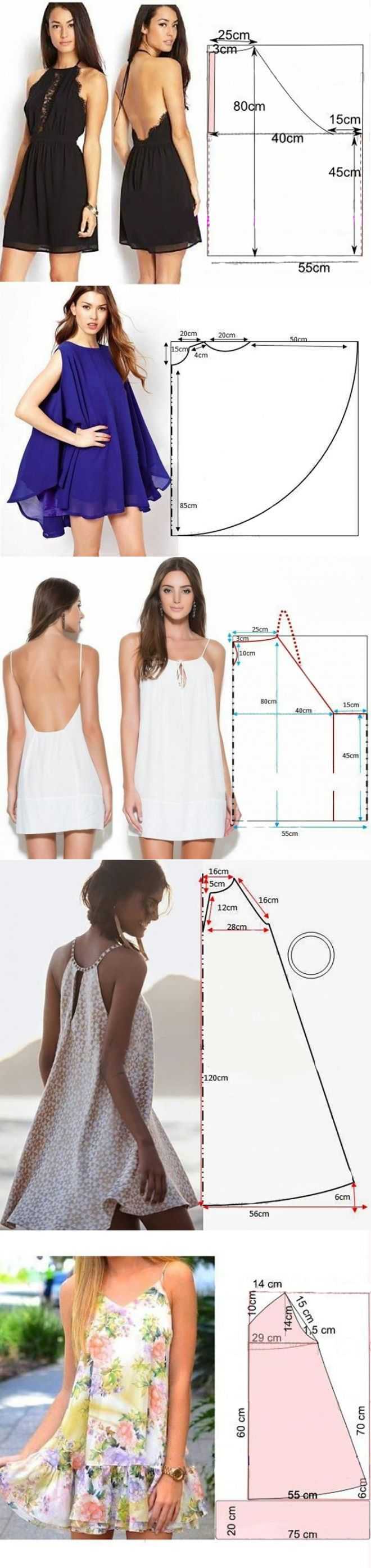 Как сшить простое платье с открытой спиной | дама