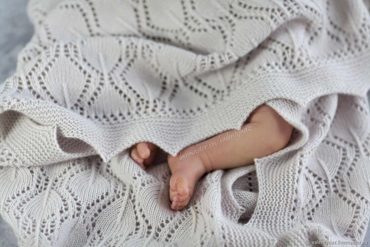 Ажурный плед ракушками для новорожденной малышки на выписку. - вязание - страна мам