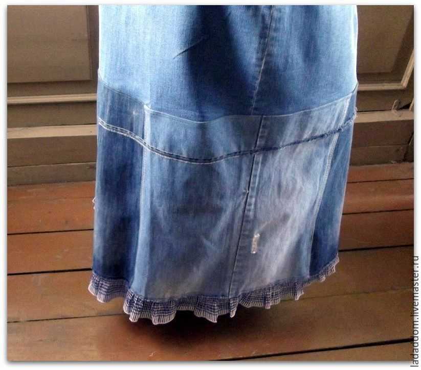 Как из старых джинс сделать юбку своими руками: пошаговые фото, видео