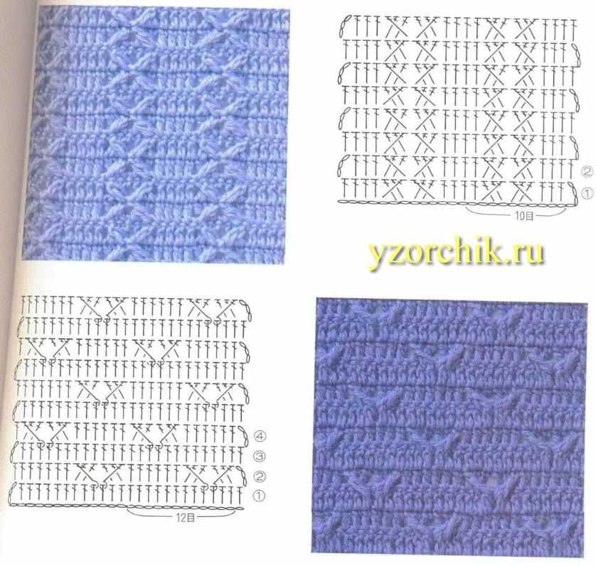 Плотный свитер крючком схема и фото с описанием