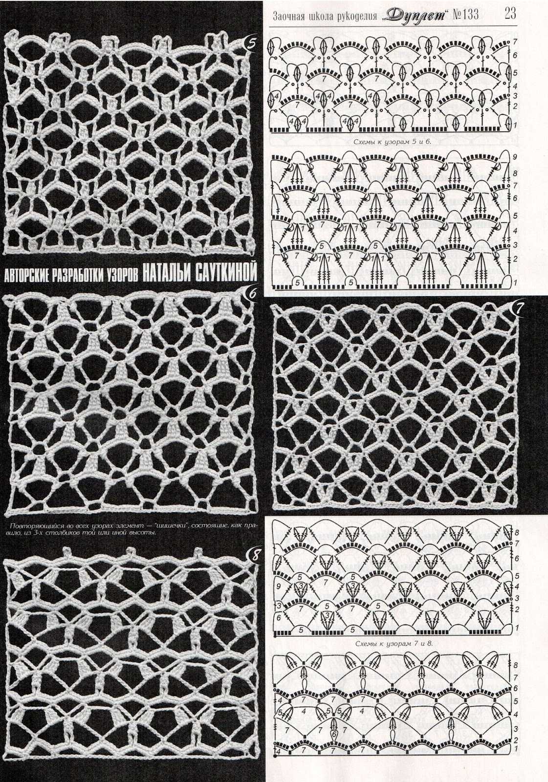 Филейное вязание (74 фото) - описание схем и узоров для вязания крючком
