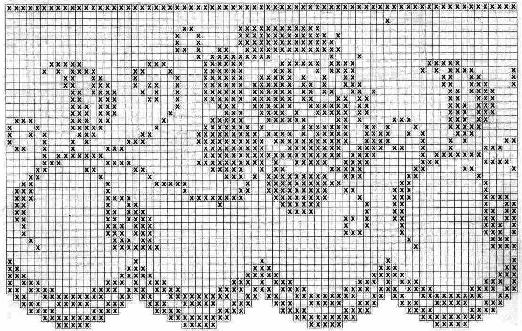 Схемы для филейного вязания крючком