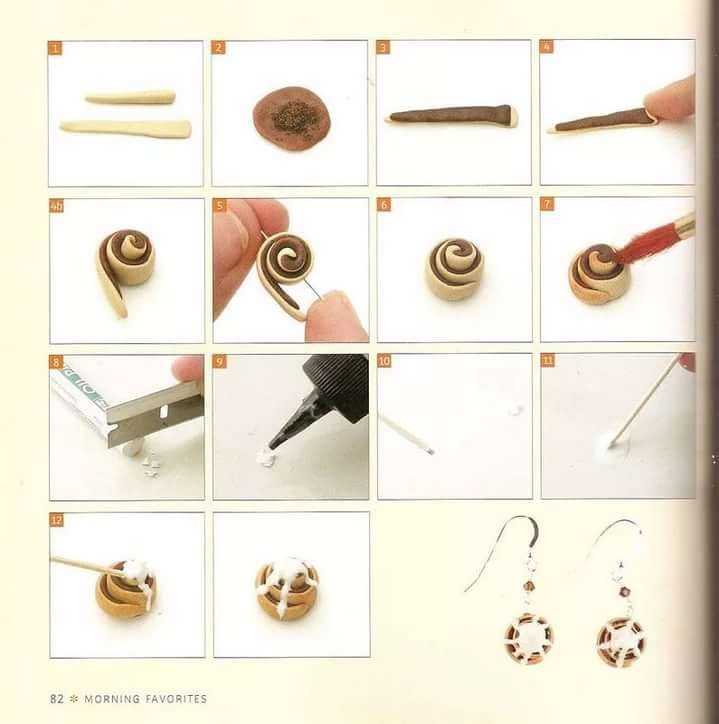 Серьги из полимерной глины: мастер-классы и описание работы над серёжками