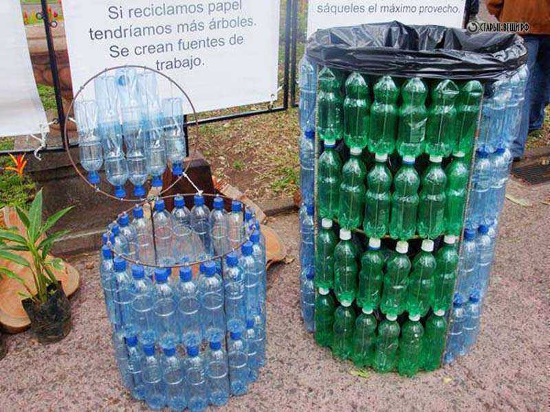 Вертушка из пластиковых бутылок и флюгер