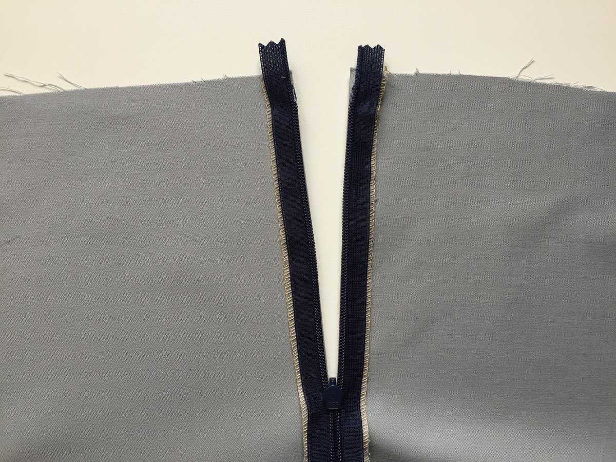 Как вшить потайную молнию в юбку: правильный порядок пришивания