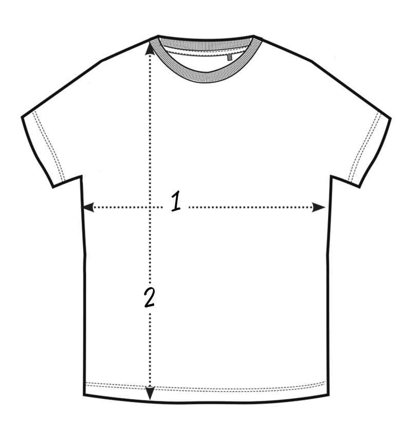 Как построить выкройку мужской футболки по своим меркам
